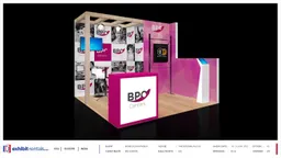 10x10 Inline booth design by Exhibit-Rentals